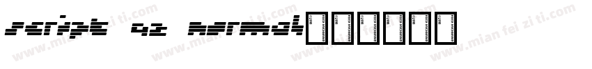 Script 92 Normal字体转换